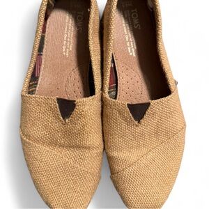 TOMS Woven Brown Slip-Ons